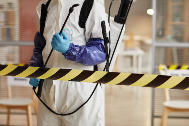 Professional Biohazard technician working in Ducor, CA